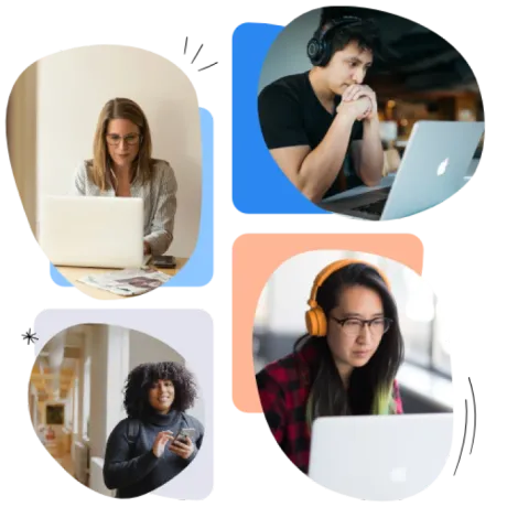 Managers en séance de coaching en visio
